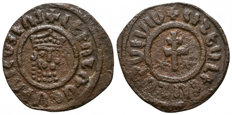 ARMENIA, Cilician Armenia. . 12th -13th C. Ae Levon I Tank.

Weight: 5.4 gr
Diam...
