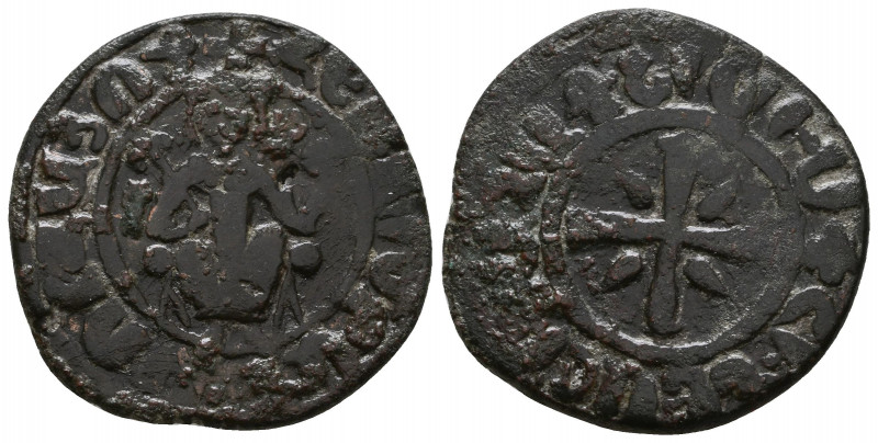 ARMENIA, Cilician Armenia. . 12th -13th C. Ae Hetoum I Tank.

Weight: 8.3 gr
Dia...