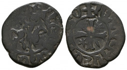 Cilician Ancient Armenia. King Hetoum I, 1226-1270 AD. Copper kardez.

Weight: 4.0 gr
Diameter: 23 mm