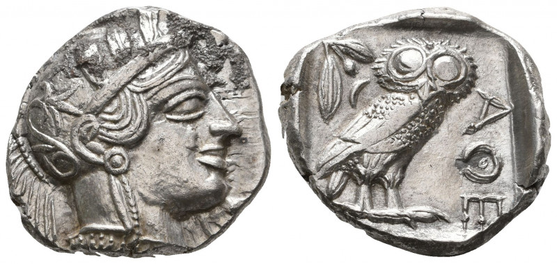 ATTICA. Athens. Circa 454-404 BC.AR Tetradrachm

Obverse : Helmeted head of Athe...
