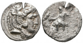 Kings of Macedon. Ale.ander III 'the Great' (336-323 BC). AR Tetrarachm.

Weight: 17.2 gr
Diameter: 26 mm