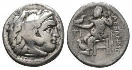 Kings of Macedon. Ale.ander III 'the Great' (336-323 BC). AR Drachm.

Weight: 4.0 gr
Diameter: 17 mm