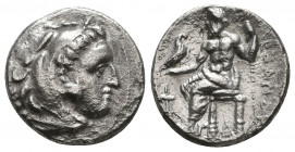 Kings of Macedon. Ale.ander III 'the Great' (336-323 BC). AR Drachm.

Weight: 4.0 gr
Diameter: 15 mm