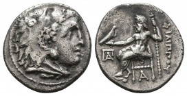 Kings of Macedon. Ale.ander III 'the Great' (336-323 BC). AR Drachm.

Weight: 4.2 gr
Diameter: 18 mm