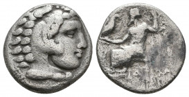 Kings of Macedon. Ale.ander III 'the Great' (336-323 BC). AR Drachm.

Weight: 3.8 gr
Diameter: 16 mm