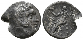 Kings of Macedon. Ale.ander III 'the Great' (336-323 BC). AR Drachm.

Weight: 4.3 gr
Diameter: 19 mm