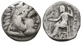 Kings of Macedon. Ale.ander III 'the Great' (336-323 BC). AR Drachm.

Weight: 3.9 gr
Diameter: 16 mm