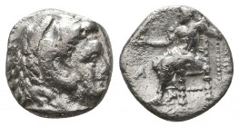 Kings of Macedon. Ale.ander III 'the Great' (336-323 BC). AR Drachm.

Weight: 1.9 gr
Diameter: 11 mm