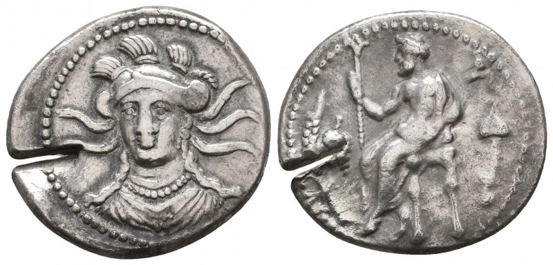 CILICIA, Soloi. Balakros. Satrap of Cilicia, 333-323 BC. AR Stater. 
Baal of Tar...