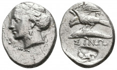 PAPHLAGONIA, Sinope. Circa 410-350 BC. AR Drachm 

Weight: 5.9 gr
Diameter: 17 mm