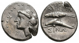 PAPHLAGONIA, Sinope. Circa 410-350 BC. AR Drachm 

Weight: 5.7 gr
Diameter: 18 mm