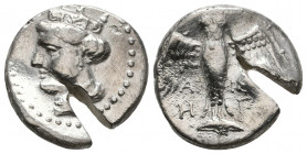 Pontos, Amisos. Late 5th-4th century B.C. AR drachm

Weight: 5.6 gr
Diameter: 18 mm