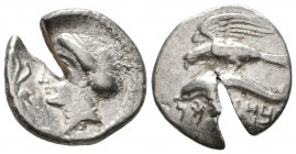 PAPHLAGONIA, Sinope. Circa 410-350 BC. AR Drachm 

Weight: 5.5 gr
Diameter: 19 mm