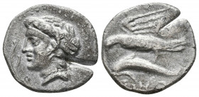PAPHLAGONIA, Sinope. Circa 410-350 BC. AR Drachm 

Weight: 4.8 gr
Diameter: 20 mm