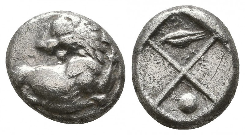 THRACE. Chersonesus. Ca. 4th century BC. AR hemidrachm

Weight: 2.5 gr
Diameter:...