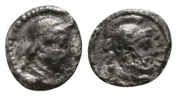 Greek AR Silver Obol, Ca. 350-300 BC..

Weight: 0.4 gr
Diameter: 9 mm