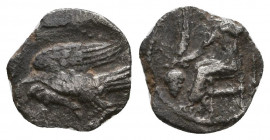 Greek AR Silver Obol, Ca. 350-300 BC..

Weight: 0.7 gr
Diameter: 11 mm