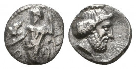 Greek AR Silver Obol, Ca. 350-300 BC..

Weight: 0.5 gr
Diameter: 8 mm