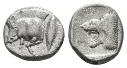 Greek AR Silver Obol, Ca. 350-300 BC..

Weight: 3.0 gr
Diameter: 10 mm