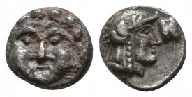 Greek AR Silver Obol, Ca. 350-300 BC..

Weight: 0.9 gr
Diameter: 9 mm