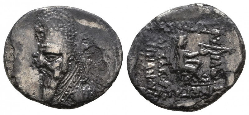 PARTHIA. Mithradates II, 123-88 B.C. AR Drachm

Weight: 3.4 gr
Diameter: 17 mm