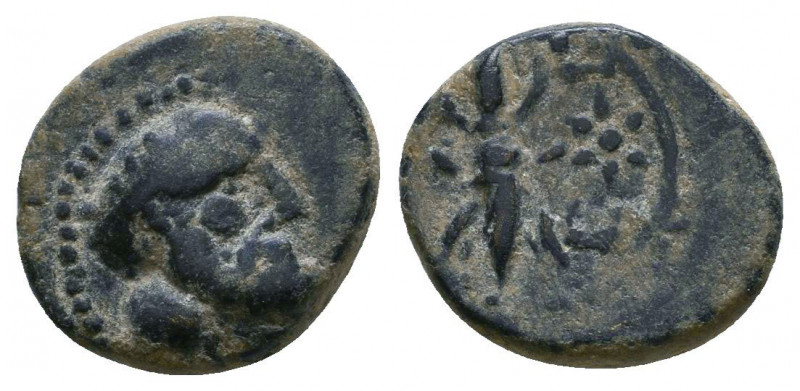 Pisidia. Selge Æ12 / Thunderbolt and Bow
Date: Circa 2nd-1st Century BC
Obverse:...