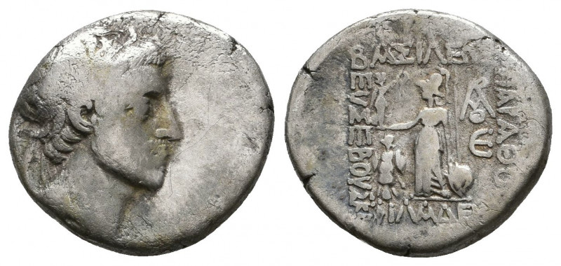 Seleukid Kingdom. Ariarathes X Eusebes Philadelphos. Drachm. 38/37 BC.

Weight: ...