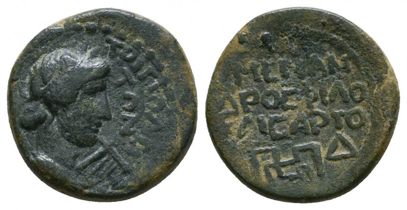 LYDIA. Tripolis. Pseudo-autonomous. Time of Tiberius (14-37). Ae. Menandros Metr...