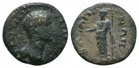 Hadrian. AD 117-138. Æ

Weight: 1.9 gr
Diameter: 15 mm