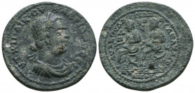 CILICIA. Anazarbus. Valerian I with Gallienus (253-260). Ae. Obv: AVT K Π ΛIK OVAΛЄPIANOC CЄ. Laureate, draped and cuirassed bust right. Rev: AVT ΓAΛΛ...