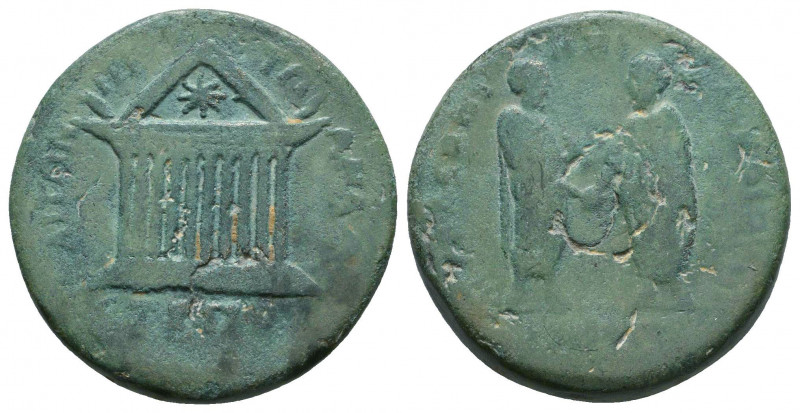 Roman Provincial
Marcus Aurelius, with Lucius Verus, Ӕ24 of Anazarbos, Cilicia. ...