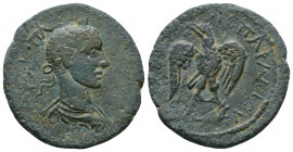 CILICIA, Antioch. Trajan Decius. 249-251 AD. Æ . Laureate, draped, and cuirassed bust right / Eagle standing facing, head left, on wreath. SNG Levante...