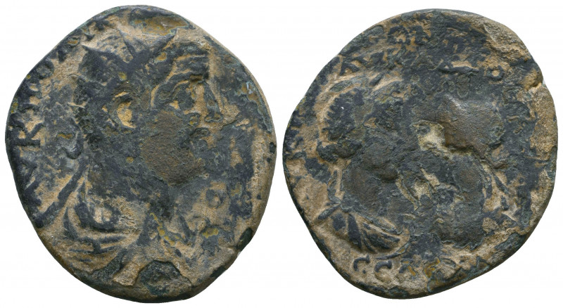 Cilicia. Seleukeia ad Kalykadnon. Valerian I AD 253-260.
AE.
ΑV Κ ΠΟ ΛΙΚ [...]ΑΛ...