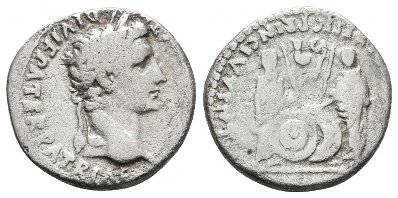 Augustus. 27 BC-14 AD. AR Denarius Struck 2 BC-4 AD. 

Weight: 3.3 gr
Diameter: ...