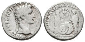 Augustus. 27 BC-14 AD. AR Denarius Struck 2 BC-4 AD. 

Weight: 3.3 gr
Diameter: 17 mm
