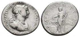 Trajan AR Denarius 98-117 . Rome. 

Weight: 3.0 gr
Diameter: 17 mm