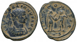 Aurelian. Ae Antoninianus. AD 270-275.

Weight: 4.1 gr
Diameter: 20 mm