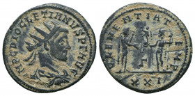 Diocletian AD 284-305. Ae Antoninianus

Weight: 3.7 gr
Diameter: 21 mm