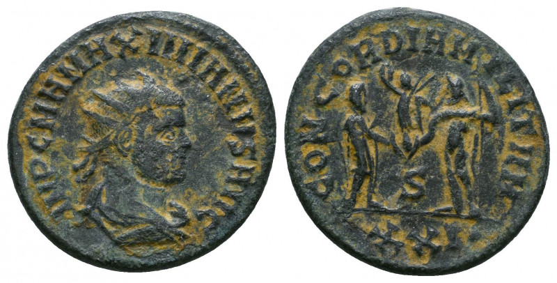 Maximianus Herculius AD 286-305. Ae Antoninianus

Weight: 3.9 gr
Diameter: 20 mm