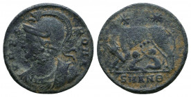 Constantinus I (307-337) AE City Commemorative follis.

Weight: 2.4 gr
Diameter: 17 mm