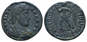 Valens AD 364-378. Follis

Weight: 2.0 gr
Diameter: 18 mm