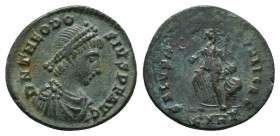 Theodosius I (379-395) AE

Weight: 1.3 gr
Diameter: 14 mm