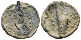 Byzantine Lead Seals, 7th - 13th Centuries.

Weight: 8.0 gr
Diameter: 22 mm