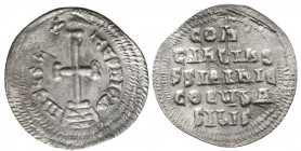Constantine VI and Irene (780-797). AR Miliaresion

Weight: 1.7 gr
Diameter: 21 mm