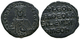Leo VI the Wise. AD 886-912. Constantinople Follis Ae.

Weight: 6.4 gr
Diameter: 25 mm