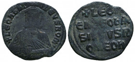 Leo VI the Wise. AD 886-912. Constantinople Follis Ae.

Weight: 4.56 gr
Diameter: 24 mm