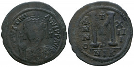 Justinian I 527-565 AD, AE follis,

Weight: 20.0 gr
Diameter: 40mm