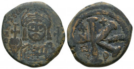 Justinian I 527-565 AD, AE Half follis,

Weight: 10.6 gr
Diameter: 25mm