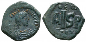 Justinian I (527-565). Æ. Thessalonica,

Weight: 5.0 gr
Diameter: 19 mm