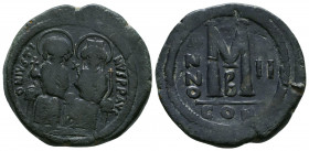 Justin II and Sophia 565-578. AE follis.

Weight: 14.6 gr
Diameter: 29mm